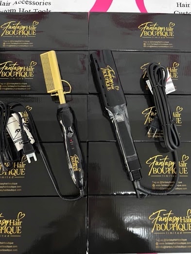 Fantasy Hair Boutique branded hot tools and packaging